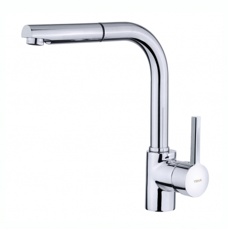 Baterii bucatarie - Baterie de bucatarie  Ark 938 crom/neagra cu sistem extractabil -Teka