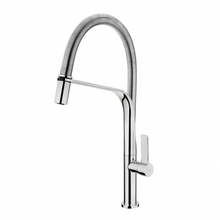 Baterii bucatarie - Baterie de bucatarie  FO 999 rotativa cu furtun flexibil inox -Teka