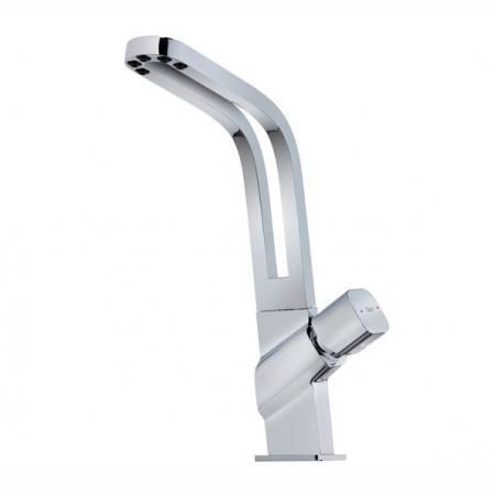 Baterii bucatarie - Baterie de bucatarie  ICO 915 cu design revolutionar “Open Spout Concept” 5 aeratoare anticalcar integrate -Teka