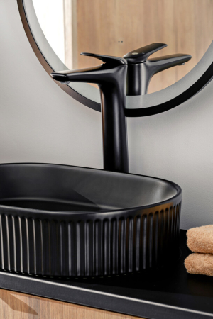 Baterie inalta pentru blat baie, negru mat COMAD [2]