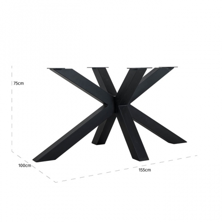 Baza masa dining aurie/neagra premium Gallo, din metal, 9840 GOLD - Richmond Interiors [6]