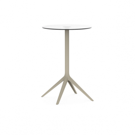 Picioare mese exterior aluminiu/otel - Baza masa exterior Mari-sol din aluminiu h 105 cm, fixa/pentru blat sticla, diverse finisaje, 65020 - Vondom