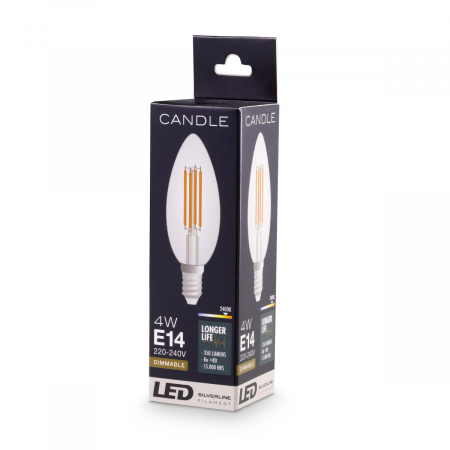   Bec LED Candelă C35 4W E14 set de 4 117292 EICHHOLTZ [1]