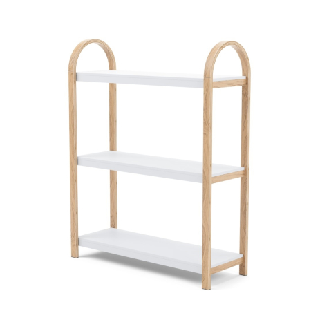 Rafturi - Bibliotecă Bellwood 72x25x90 cm, Alb Natural - Umbra