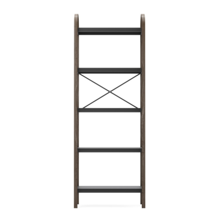 Bibliotecă din Prawdziwe Lemn Negru Nuc, 61x26x170cm, Umbra 1016840-048 [1]