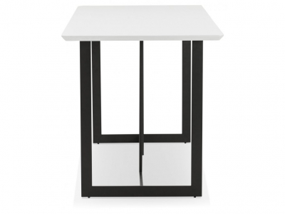 Birou premium MDF alb Maral 150x70 cm, picioare negre metal, stil modern, OT00710WH - Kokoon [2]
