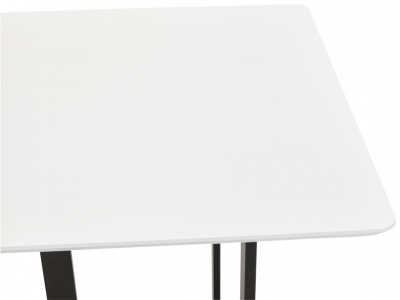 Birou premium MDF alb Maral 150x70 cm, picioare negre metal, stil modern, OT00710WH - Kokoon [3]