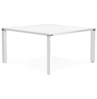 Birouri si mese - Birou bench alb Raven 140x140 cm, OT00510WH - Kokoon