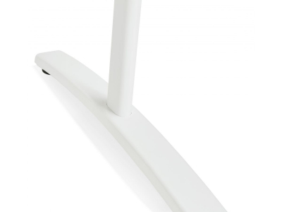 Birou cu blat lemn nuc Ovid 160x80 cm, picioare albe metal, OT00810WAWH - Kokoon [9]