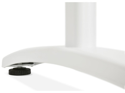 Birou cu blat negru Ovid 160x80 cm, picioare albe metal, OT00790BLWH - Kokoon [8]