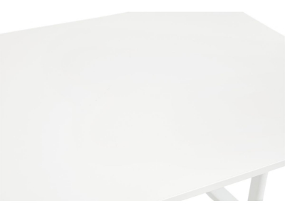 Birou cu blat alb Ovid 160x80 cm, picioare albe metal, OT00780WHWH - Kokoon [3]