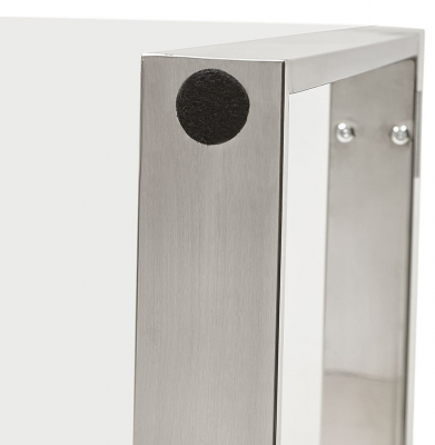 Birou premium Vitro 160x80 cm sticla transparenta securizata, picioare otel, OT00250CL - Kokoon [8]