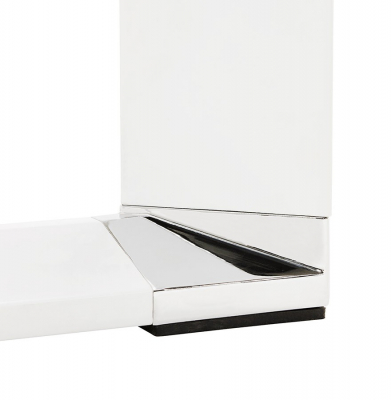 Birou managerial alb Warner III alb 160x80 cm, sticla securizata, picioare albe otel, OT00170WH - Kokoon [9]
