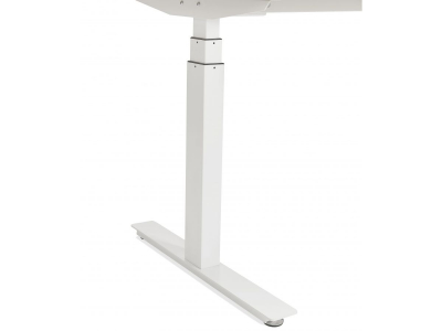 Birou electric alb Valko cu inaltime reglabila, 160x80 cm, picioare albe, OT01200WHWH - Kokoon [5]