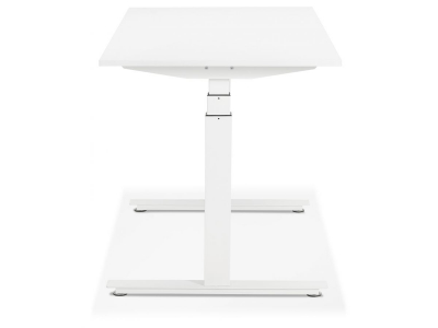 Birou electric alb Valko cu inaltime reglabila, 160x80 cm, picioare albe, OT01200WHWH - Kokoon [3]