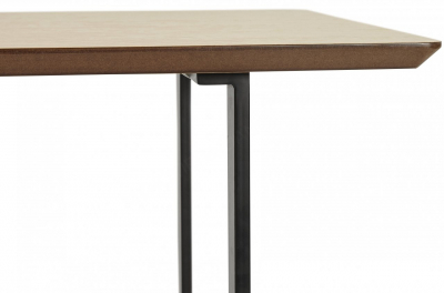 Birou premium lemn natur Maral 180x90 cm MDF furnir natural, picioare negre metal, OT00730NA - Kokoon [4]