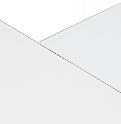Birou managerial alb in forma de L Warner III 170 cm, sticla securizata alba, picioare albe otel, OT00210WH - Kokoon [15]
