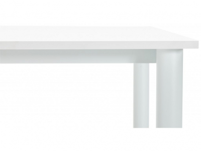 Birou modern alb Asal 160x80 cm, pal melaminat, picioare albe otel, OT00490WHWH - Kokoon [3]