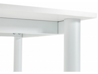 Birou modern alb Asal 160x80 cm, pal melaminat, picioare albe otel, OT00490WHWH - Kokoon [6]