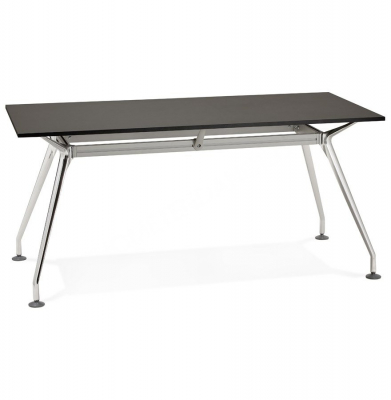 Birouri si mese - Birou negru de design BULLET II 160x80 cm pal / otel, OT00350BL - Kokoon