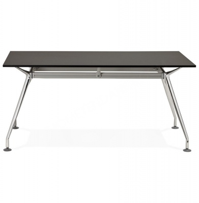 Birou negru de design BULLET II 160x80 cm pal / otel, OT00350BL - Kokoon [1]