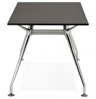 Birou negru de design BULLET II 160x80 cm pal / otel, OT00350BL - Kokoon [2]