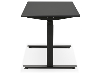 Birou negru electric Valko cu inaltime reglabila, 140x70 cm, picioare negre, OT01110BLBL - Kokoon [5]