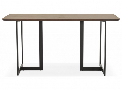 Birou premium Maral 150x70 cm MDF furnir nuc, picioare negre metal, stil modern, OT00700WA - Kokoon [1]