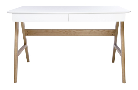 Birou Riva 120x70x75 cm, MDF Alb Mat - King Home [2]