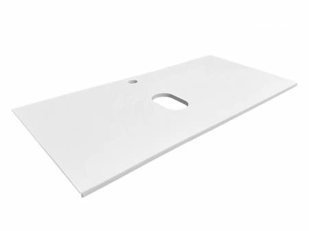 Mobilier Baie - Blat Baie WIKI 120 cm, Conglomerat, Grosime 1.5 cm, Alb - COMAD