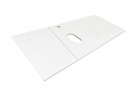 Mobilier Baie - Blat Baie SARA 120 cm, Compozit, Alb - COMAD