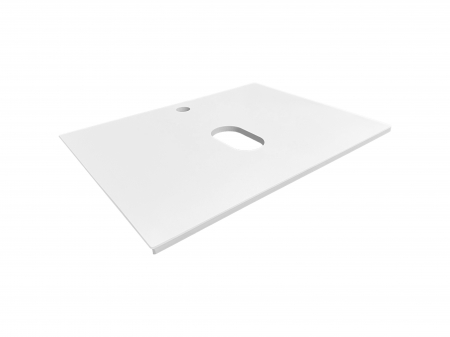 Mobilier Baie - Blat Baie WIKI 60 cm, Conglomerat, Grosime 1.5 cm, Alb - COMAD