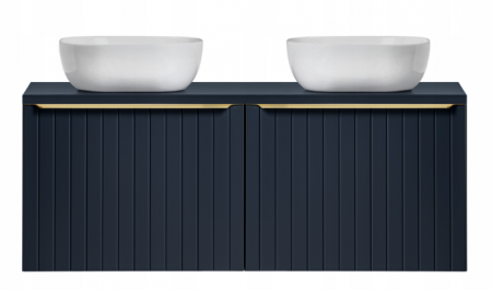 Blat baie, diferite dimensiuni, MDF, culoare bleumarin, pentru mastile de baie cu lavoar aplicat, gama Santa Fe Deep Blue COMAD [1]