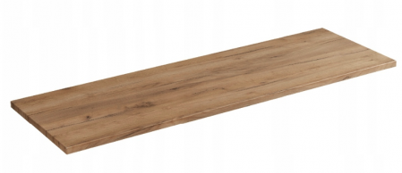 Blat baie dimensiuni multiple pentru mastile de baie cu lavoar aplicat, Gama Capri (Cosmos/Oak/White), MDF, culoare stejar COMAD