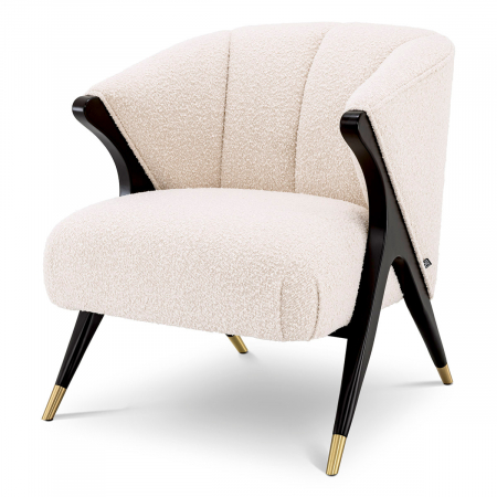 Fotolii -   Scaun Pavone bouclé crem 116565 EICHHOLTZ