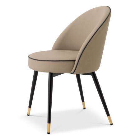   Scaun de dining Cooper din piele ecologică bej set de 2 116571 EICHHOLTZ [4]
