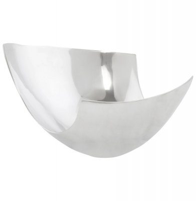 Elemente decor / Decoratiuni - Bol decorativ de design ELMA XL Argintiu / Accesorii decorative moderne