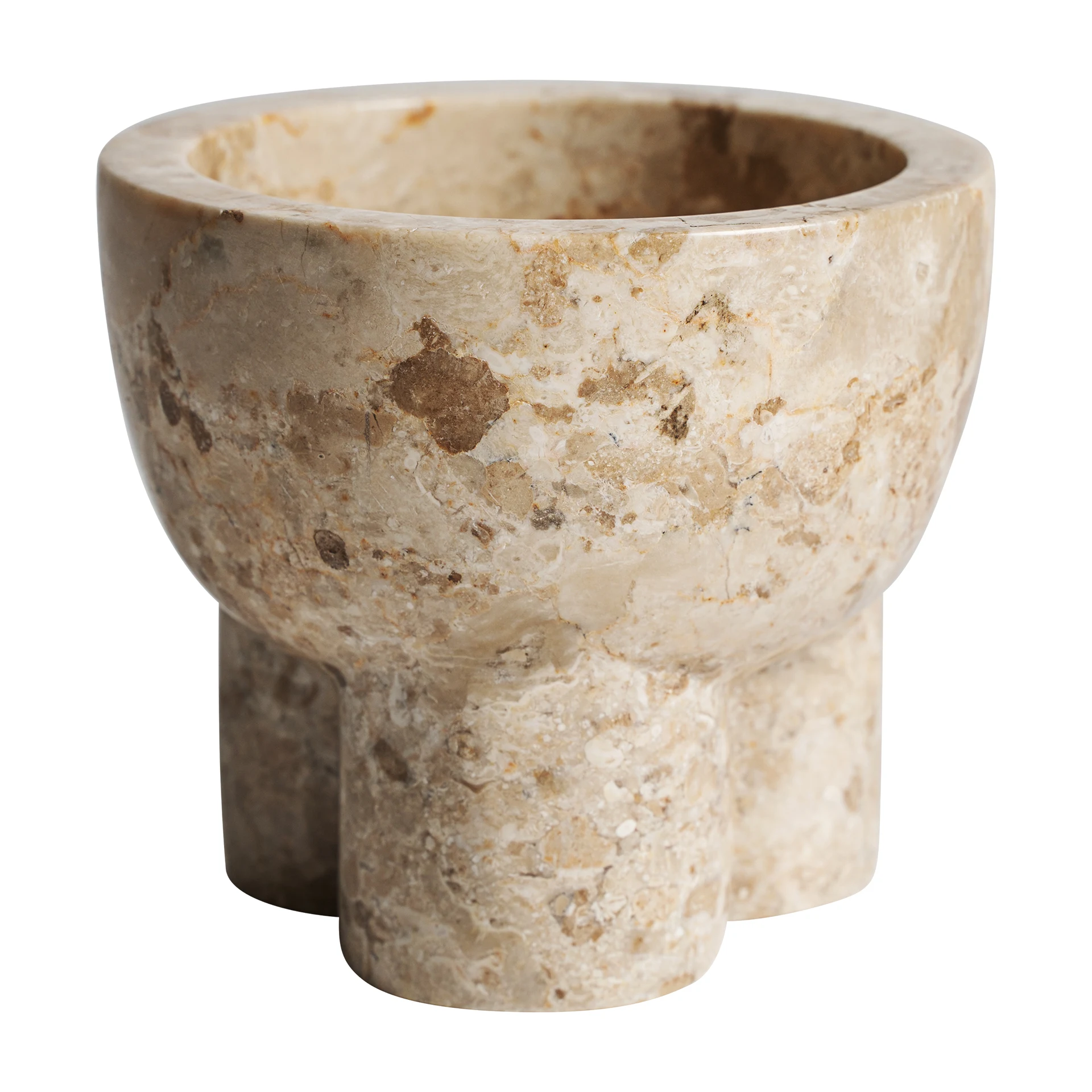 Bol Decorativ din Marmura, Bej, 14x14x13 cm - VicalHome 36621 [2]