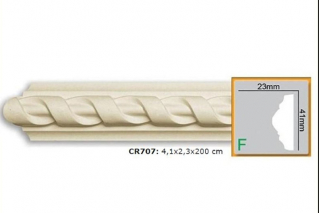 Brau decorativ din poliuretan CR707 - 4.1x2.3x200 cm [2]