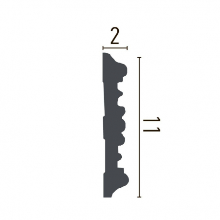 Brau decorativ din poliuretan CR732 - 11x2x200 cm [1]