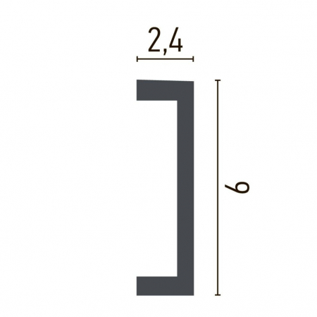 Brau decorativ din poliuretan CR951 - 9x2.4x200 cm [1]
