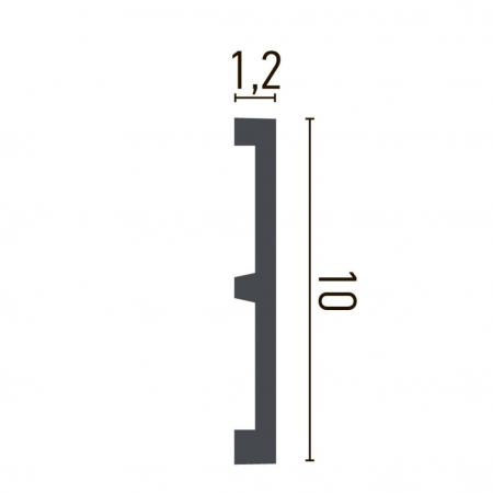 Brau decorativ din poliuretan CR956 - 10x1.2x200 cm [1]
