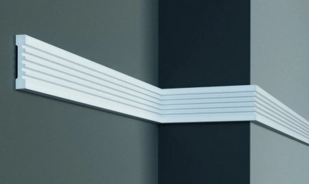 Produse - Brau decorativ din poliuretan Flexibil CR779F - 7.6x2x200 cm