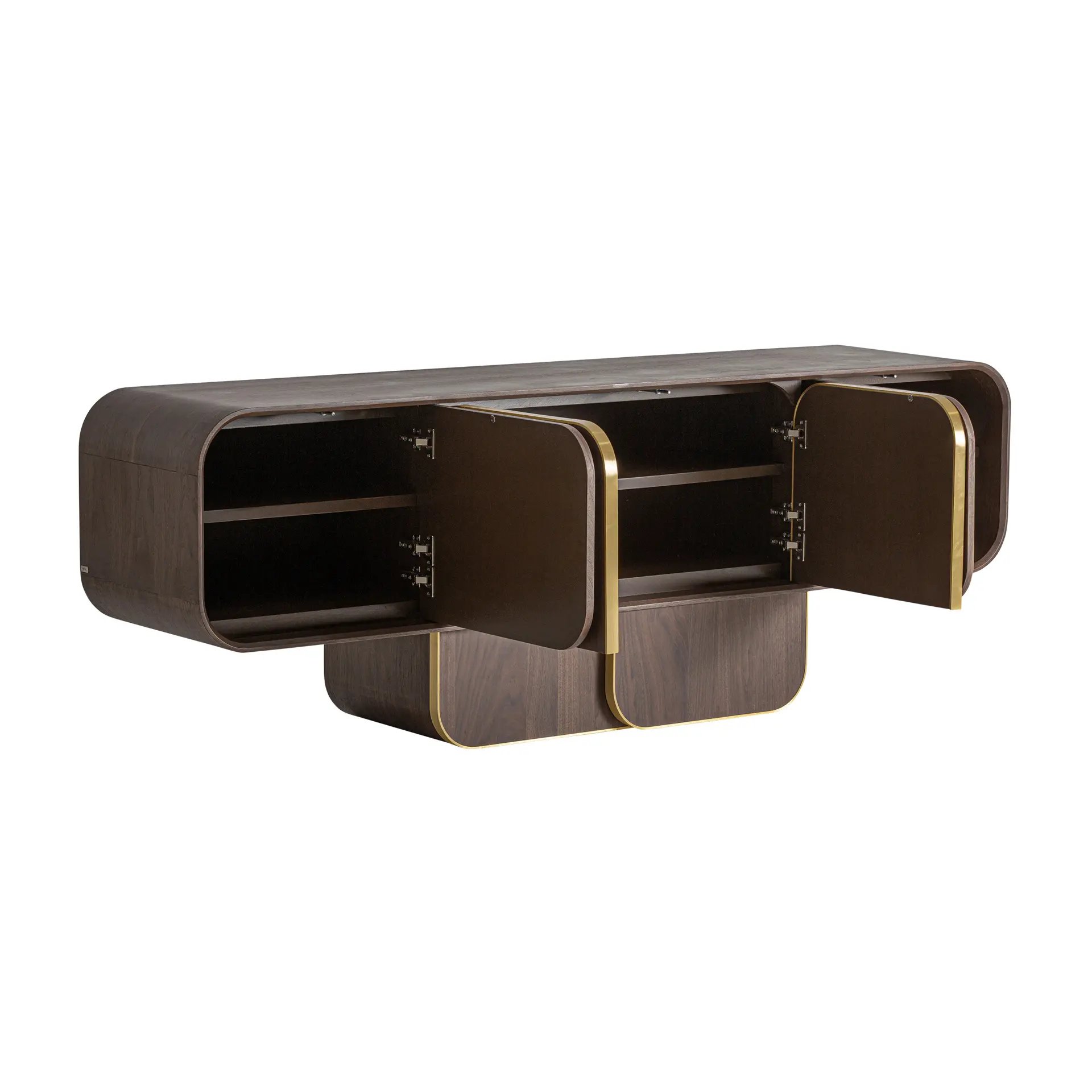 Bufet 220x50x77 cm, Lemn de Stejar Nuc - VicalHome VicalHome 38824 [2]