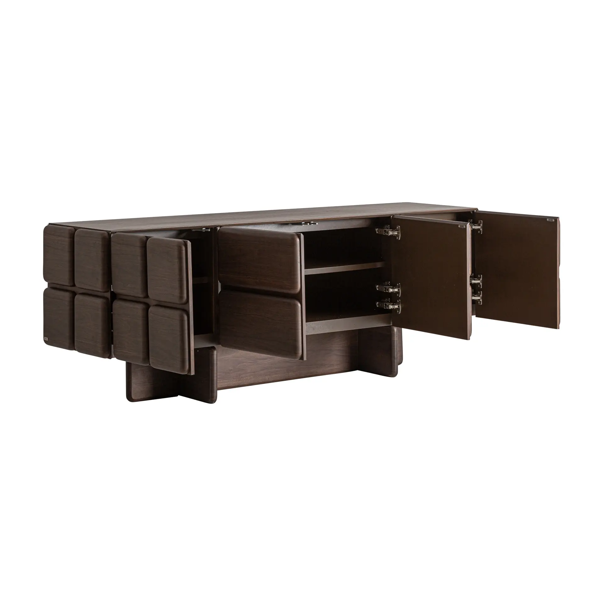 Bufet Goldek 215x55x77 cm, Lemn de Stejar Nuc - VicalHome VicalHome 38823 [2]