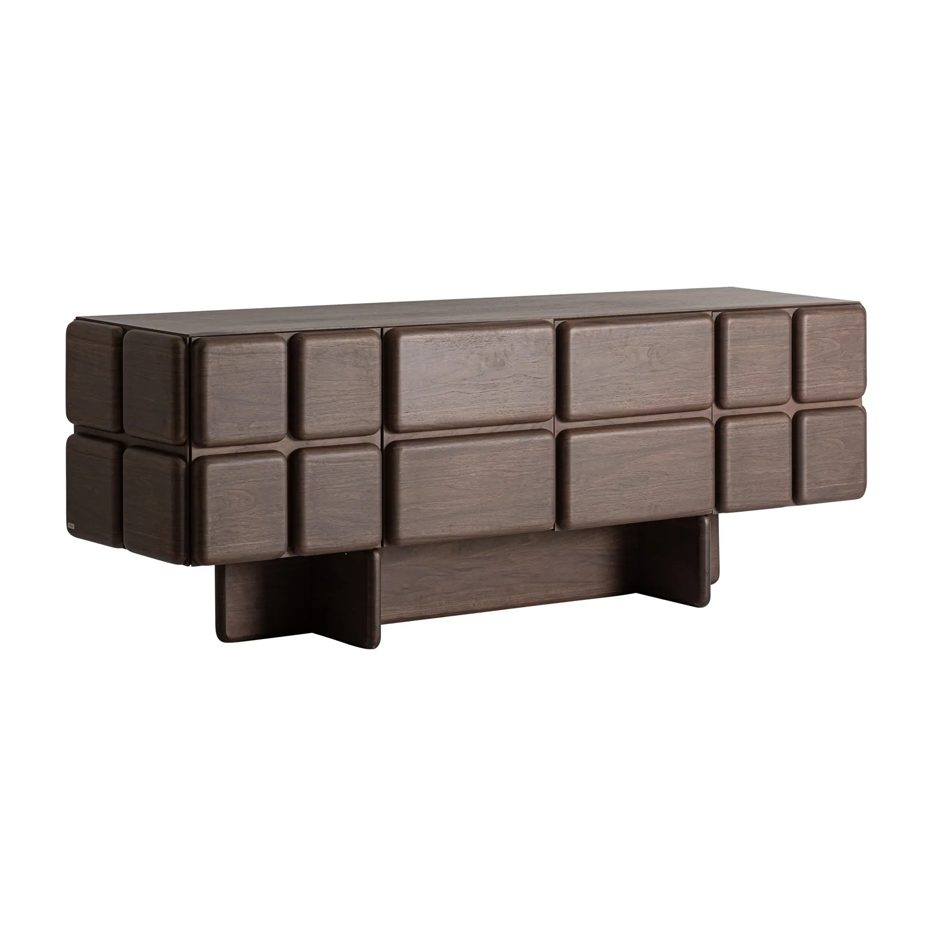 Bufet Goldek 215x55x77 cm, Lemn de Stejar Nuc - VicalHome VicalHome 38823 [1]
