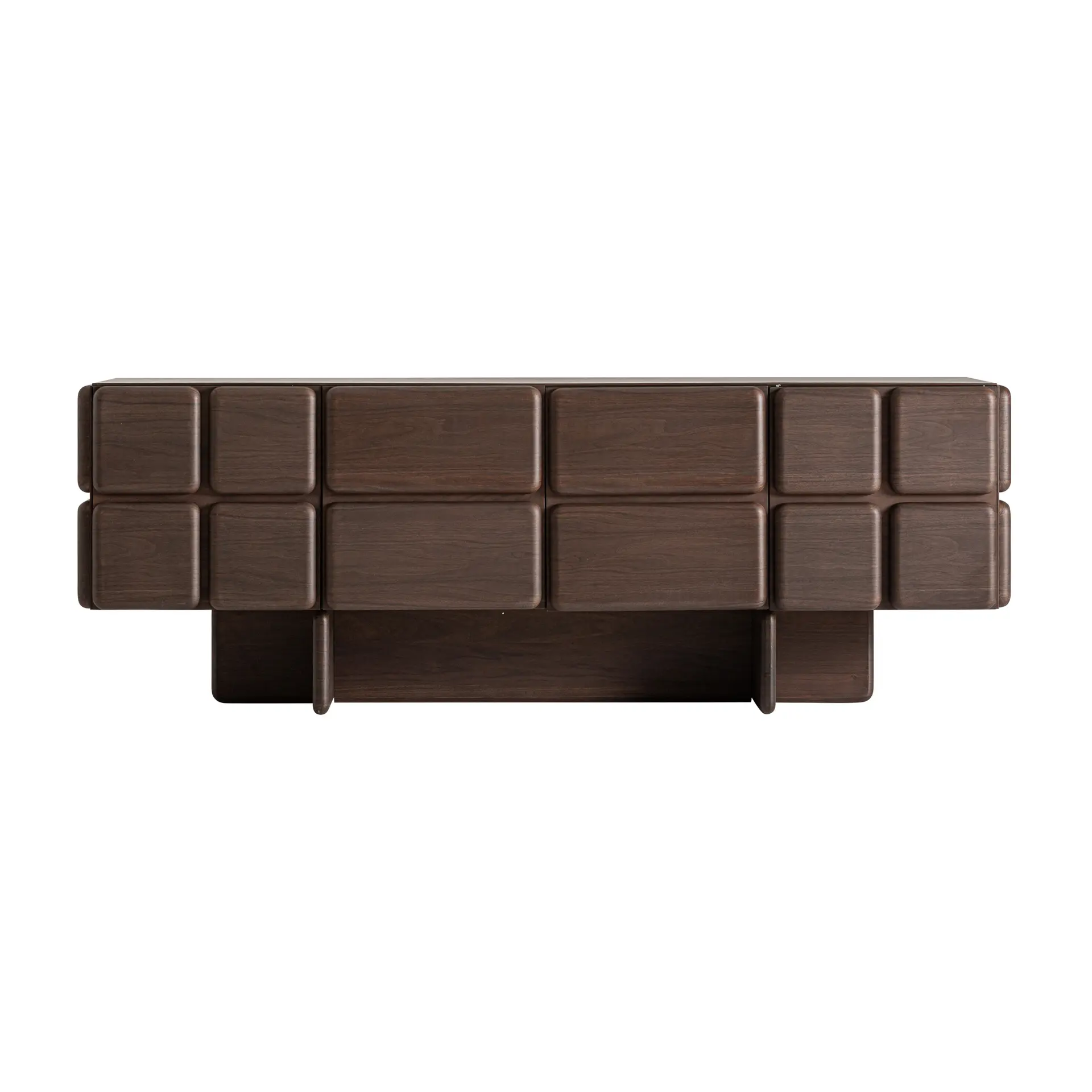 Produse - Bufet Goldek 215x55x77 cm, Lemn de Stejar Nuc - VicalHome VicalHome 38823