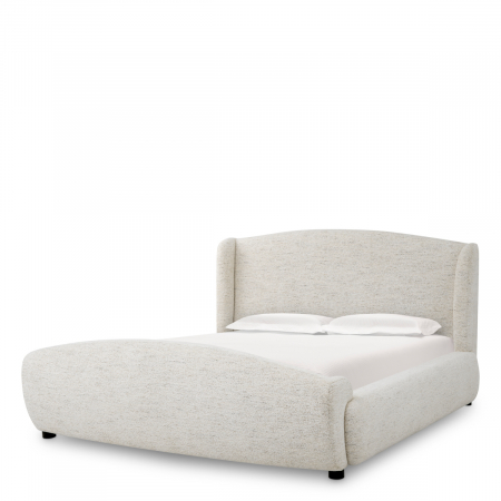 Promotii -   Cadru de pat Mellory scoică albă off-white 118977 EICHHOLTZ