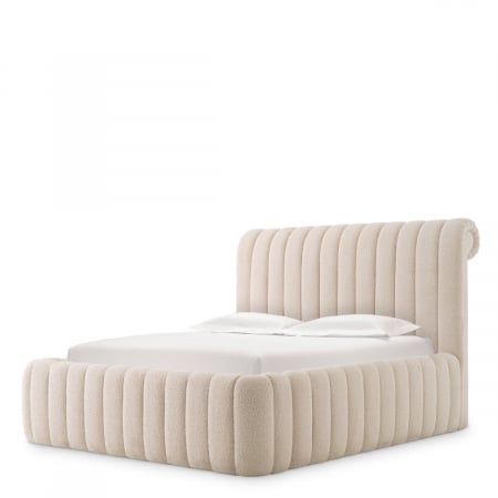 Produse -   Cadru de pat Sycamore bouclé crem 117788 EICHHOLTZ