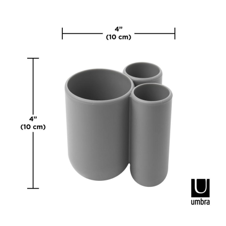 Cană pentru Periuțe de Dinți Touch 8x9x10 cm, Plastic - Umbra [3]